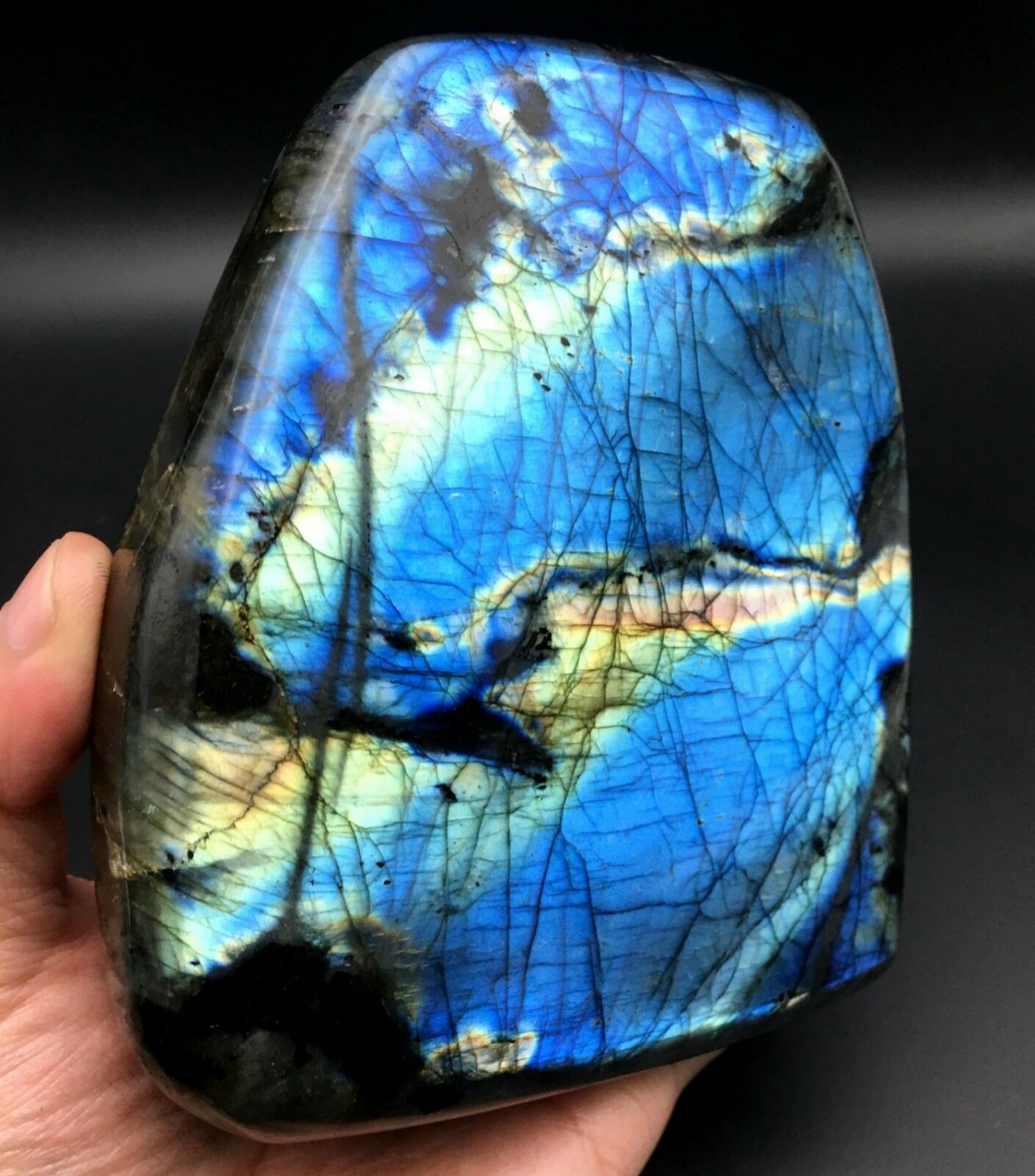 1561g Natural Labradorite Crystal Rough Polished From Madagascar  LQ22
