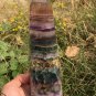 948g RARE HUGE NATURAL Blue Fluorite Quartz Crystal point Healing Y10