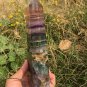 948g RARE HUGE NATURAL Blue Fluorite Quartz Crystal point Healing Y10