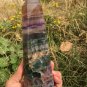 948g RARE HUGE NATURAL Blue Fluorite Quartz Crystal point Healing Y10