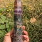 948g RARE HUGE NATURAL Blue Fluorite Quartz Crystal point Healing Y10