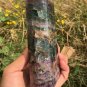 948g RARE HUGE NATURAL Blue Fluorite Quartz Crystal point Healing Y10
