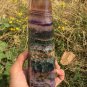 948g RARE HUGE NATURAL Blue Fluorite Quartz Crystal point Healing Y10