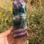 1086g RARE HUGE NATURAL Blue Fluorite Quartz Crystal point Healing Y9