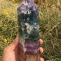1086g RARE HUGE NATURAL Blue Fluorite Quartz Crystal point Healing Y9