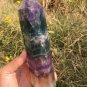 1086g RARE HUGE NATURAL Blue Fluorite Quartz Crystal point Healing Y9