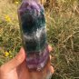 1086g RARE HUGE NATURAL Blue Fluorite Quartz Crystal point Healing Y9