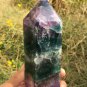 1086g RARE HUGE NATURAL Blue Fluorite Quartz Crystal point Healing Y9