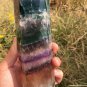 1086g RARE HUGE NATURAL Blue Fluorite Quartz Crystal point Healing Y9