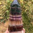 1380g RARE HUGE NATURAL Blue Fluorite Quartz Crystal point Healing  Y7