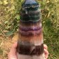 1380g RARE HUGE NATURAL Blue Fluorite Quartz Crystal point Healing Y7
