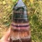 1380g RARE HUGE NATURAL Blue Fluorite Quartz Crystal point Healing Y7