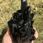 955g Natural smoky black quartz cluster crystal specimen healing JC8