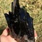 955g Natural smoky black quartz cluster crystal specimen healing JC8