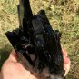955g Natural smoky black quartz cluster crystal specimen healing JC8
