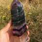 1054g RARE HUGE NATURAL Blue Fluorite Quartz Crystal point Healing  Y8