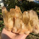 1372g Natural smoky citrine quartz cluster crystal specimen healing JC61