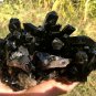 1322g Natural smoky black quartz cluster crystal specimen healing JQ16