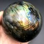 1106g Natural beautiful Labradorite ball Crystal Polished From Madagascar LQ10