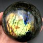 1106g Natural beautiful Labradorite ball Crystal Polished From Madagascar LQ10