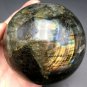 1106g Natural beautiful Labradorite ball Crystal Polished From Madagascar LQ10