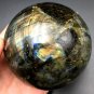 1106g Natural beautiful Labradorite ball Crystal Polished From Madagascar LQ10