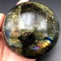 1106g Natural beautiful Labradorite ball Crystal Polished From Madagascar LQ10