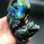 535.1g Natural Labradorite Hand sculpture horse Crystal Rough Polished