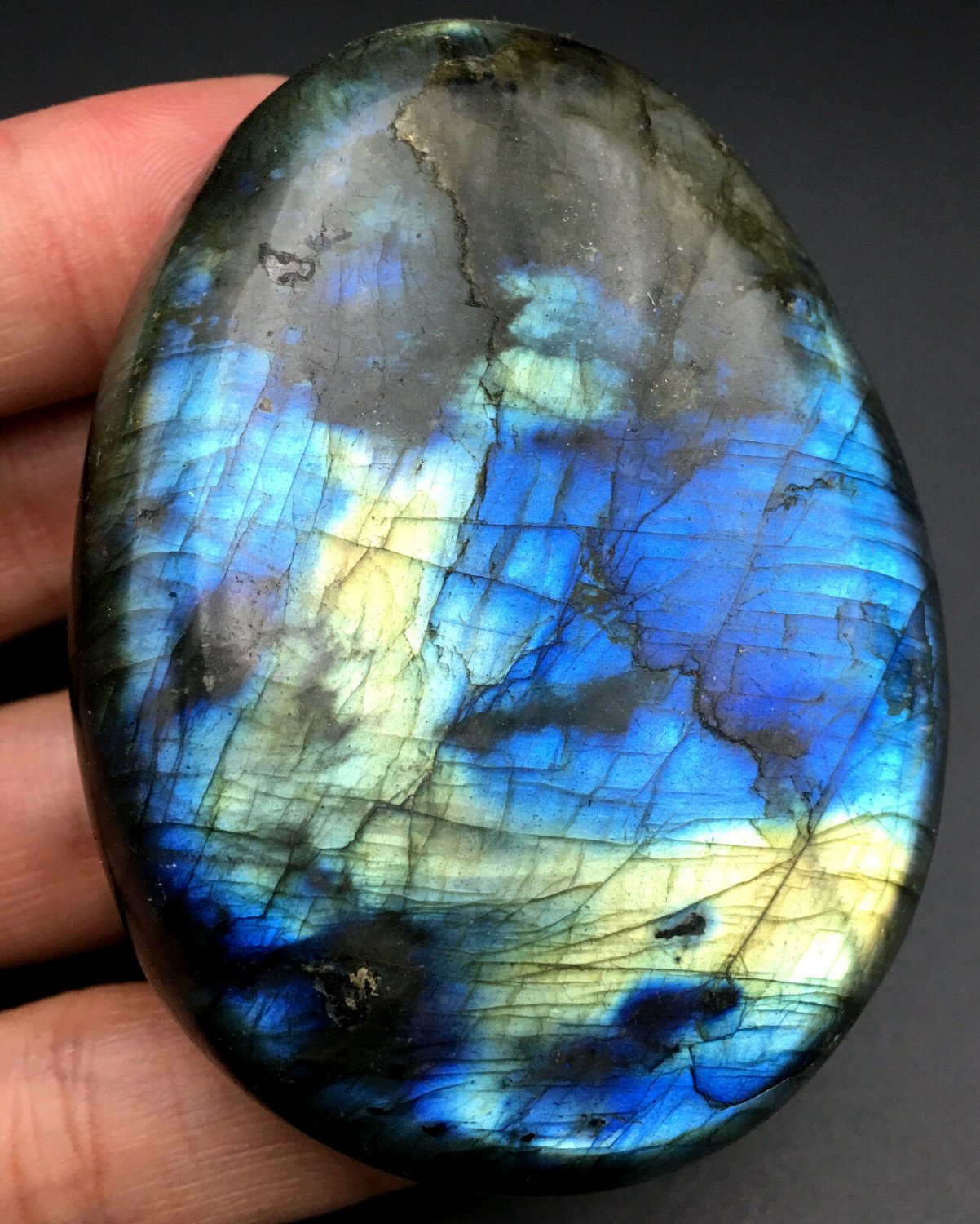 132g Natural Labradorite Crystal Rough Polished From Madagascar  2