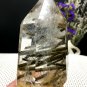 Naturally beautiful Rare Large Green Tourmaline Rutilated Quartz point 378g