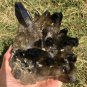 986g Natural smoky citrine quartz cluster crystal specimen healing JC4