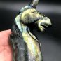 788.5g Natural Labradorite Hand sculpture horse Crystal Rough Polished