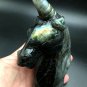 788.5g Natural Labradorite Hand sculpture horse Crystal Rough Polished