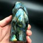 788.5g Natural Labradorite Hand sculpture horse Crystal Rough Polished