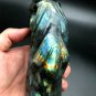 788.5g Natural Labradorite Hand sculpture horse Crystal Rough Polished