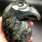 801.3g Natural Labradorite Hand sculpture eagle Crystal Rough Polished