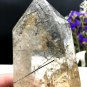 Naturally beautiful Rare Large black Tourmaline Rutilated Quartz point 439g