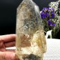 Naturally beautiful Rare Large black Tourmaline Rutilated Quartz point 439g