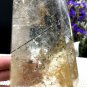 Naturally beautiful Rare Large black Tourmaline Rutilated Quartz point 439g