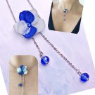 Blue Hydrangeas Real Flower Necklace, Birthday Gift, Gift For Her
