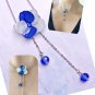 Blue Hydrangeas Real Flower Necklace, Birthday Gift, Gift For Her
