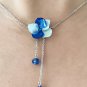Blue Hydrangeas Real Flower Necklace, Birthday Gift, Gift For Her