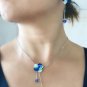 Blue Hydrangeas Real Flower Necklace, Birthday Gift, Gift For Her