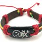 Rasta Skull Bracelet - FREE SHIPPING