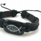 Love Jesus Leather Bracelet - FREE SHIPPING Love Jesus Leather Bracelet - FREE SHIPPING