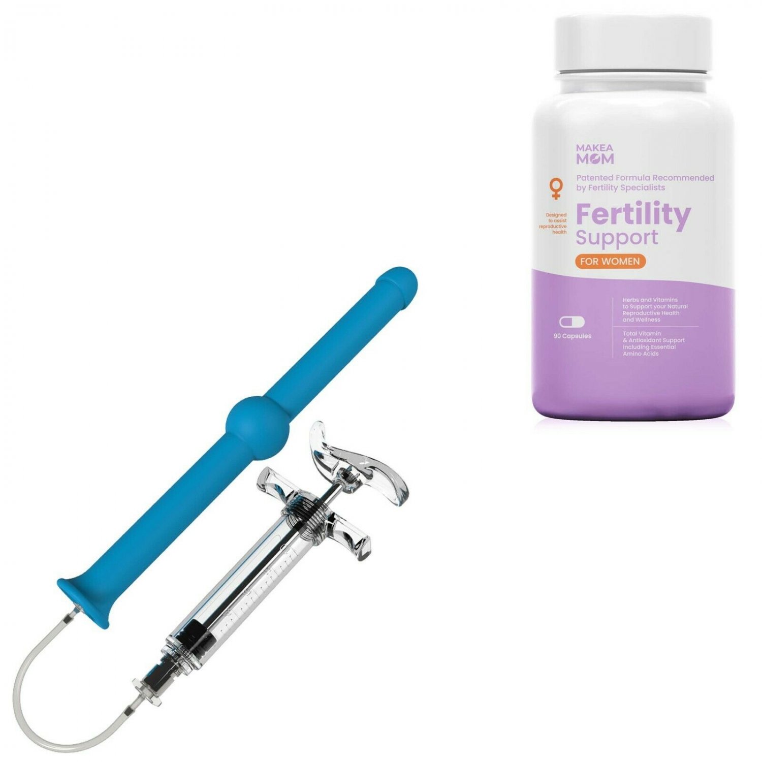 COMBO Babymaker Pregnancy Fertility Syringe IUI ICI IVF Supplement CM