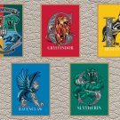 Complete Handmade Set of Fridge Magnets featuring the Hogwarts School House Crests