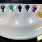 Large ceramic watercolor palette