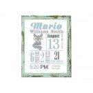Blue Fox Birth Announcement