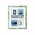 Nautical Birth Announcement